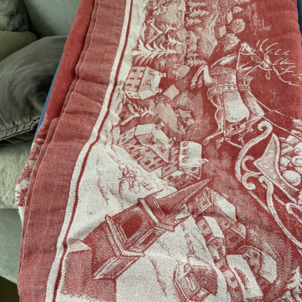 Twas The Night Before Christmas 70"x126" tablecloth from Williams Sonoma